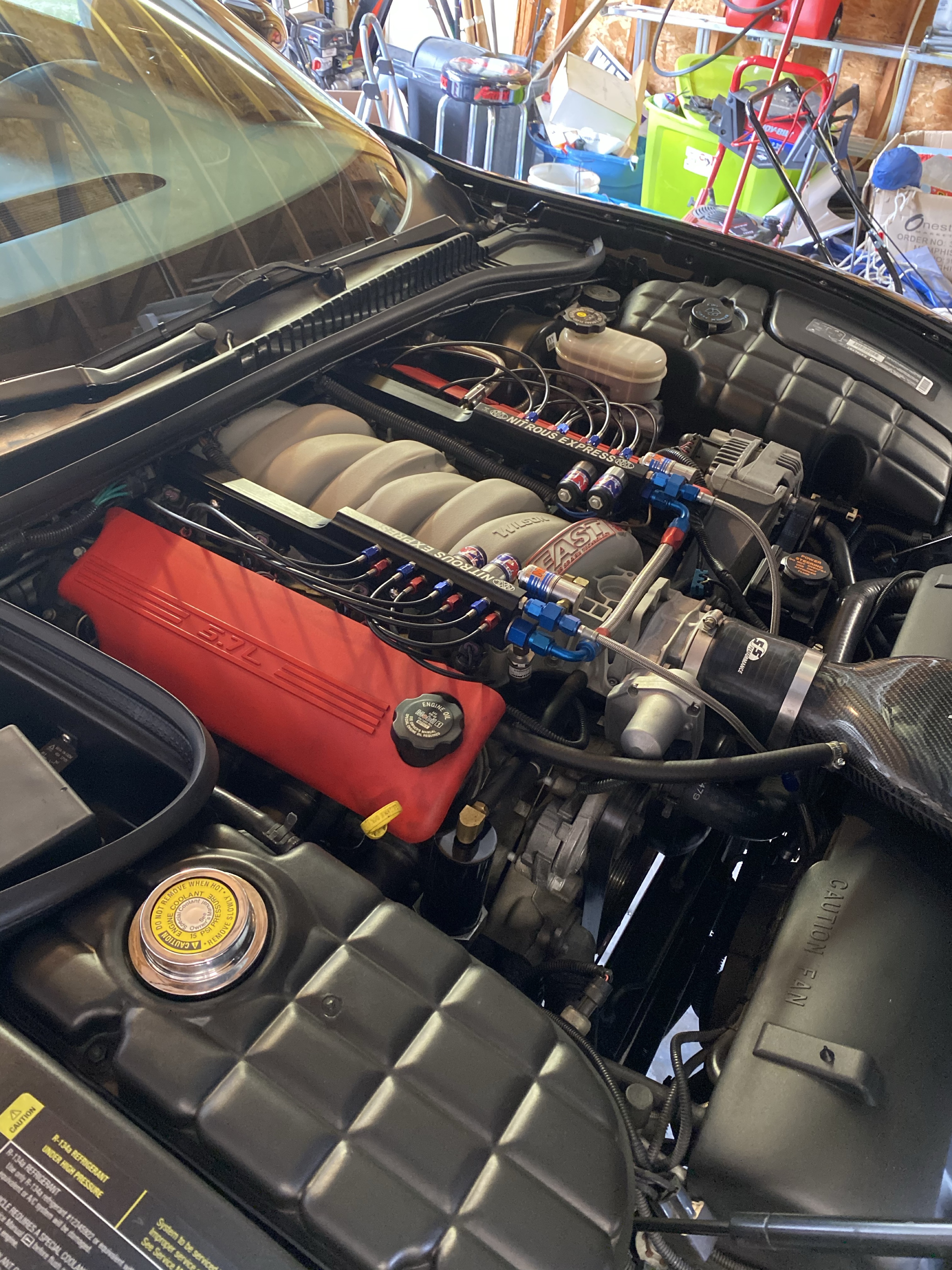 Supercharger pulley setup