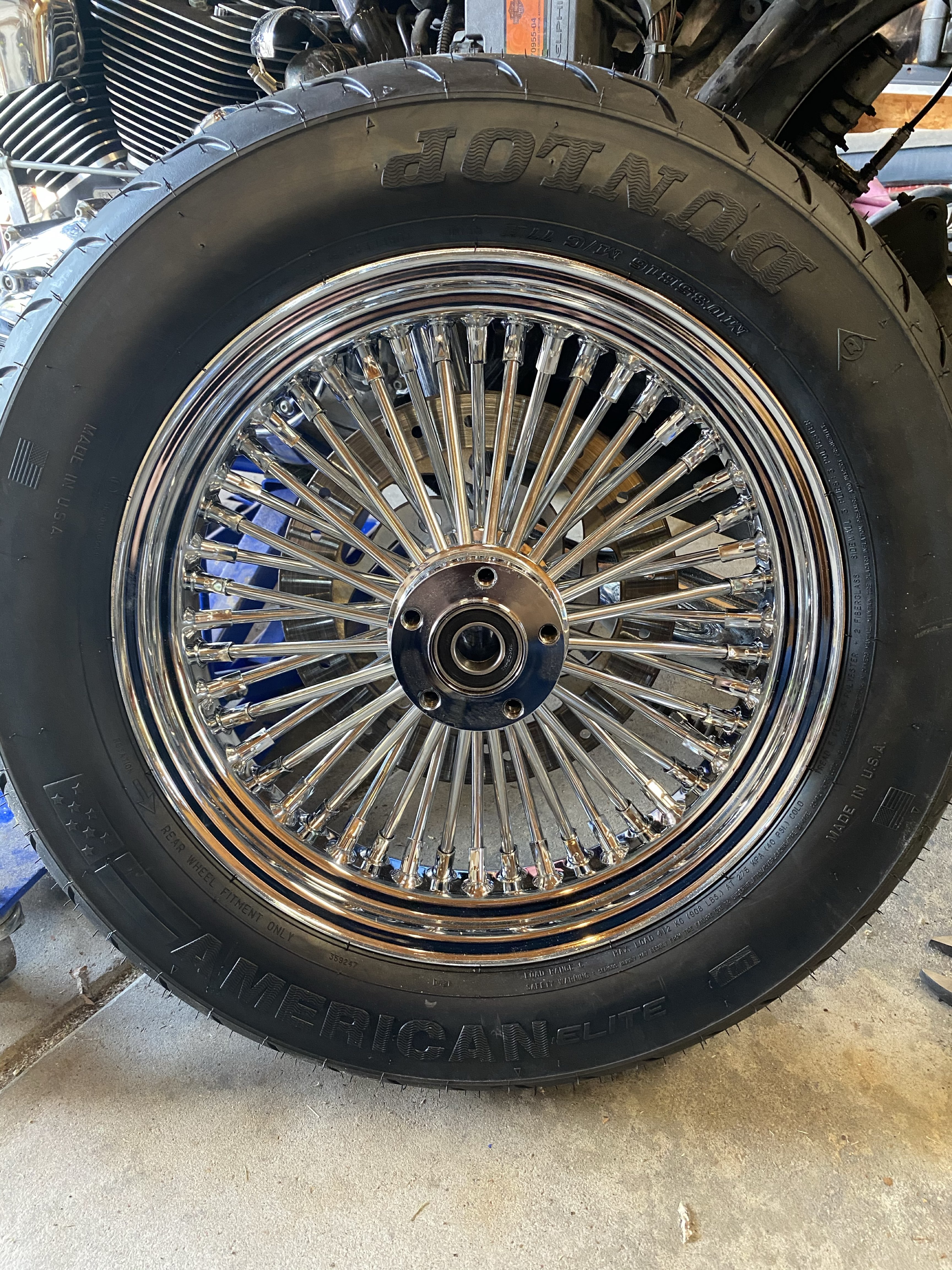 Laced wheel + upgraded brakes